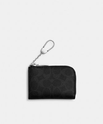 ＜COACH＞Ｌジップ　キー　ケース・シグネチャー　キャンバス